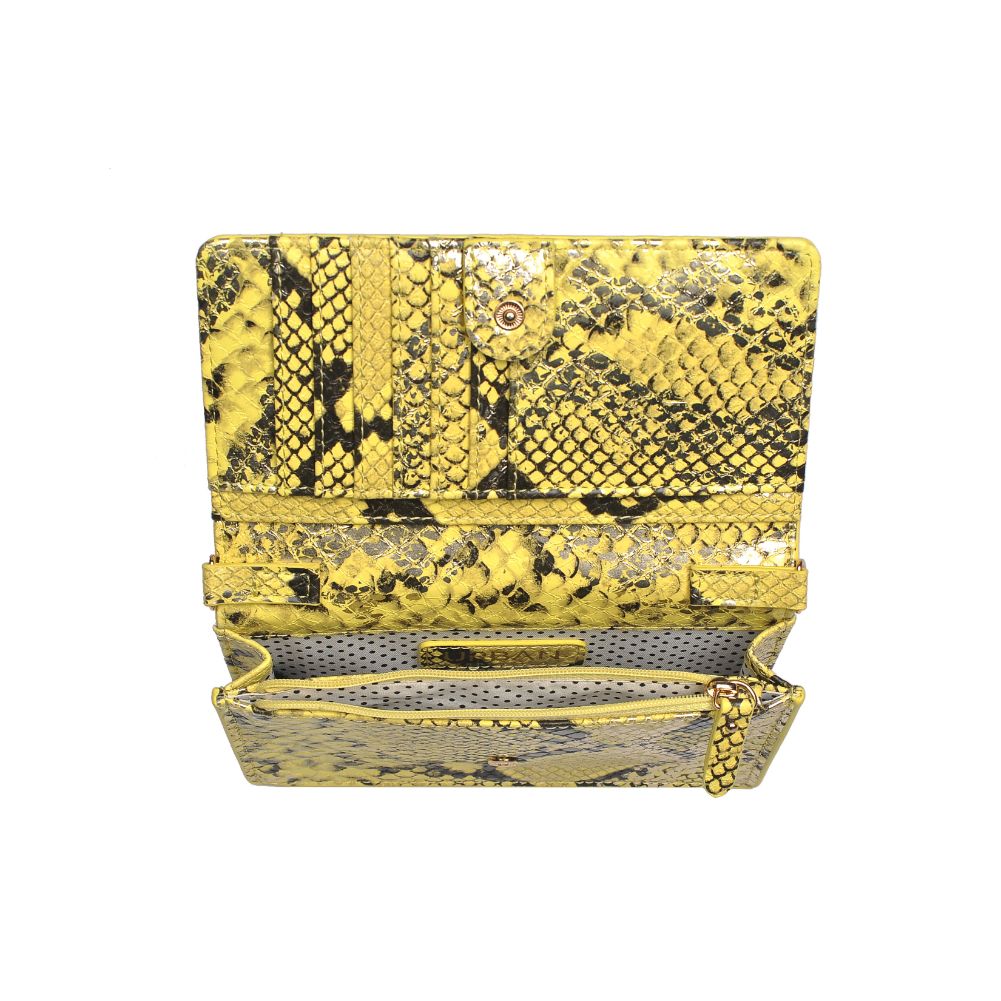 Product Image of Urban Expressions Emma Snake Crossbody 840611169471 View 4 | Yellow Metallic