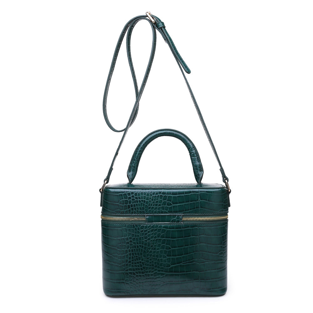 Product Image of Urban Expressions Rogue Croc Crossbody NA-840611155344 View 3 | Emerald