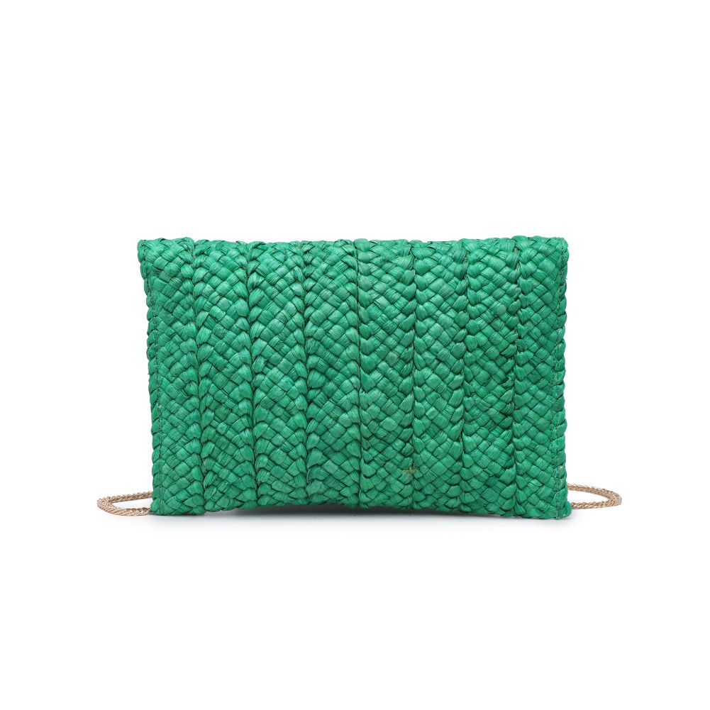 Woman wearing Green Urban Expressions Aegean Clutch 840611100740 View 7 | Green
