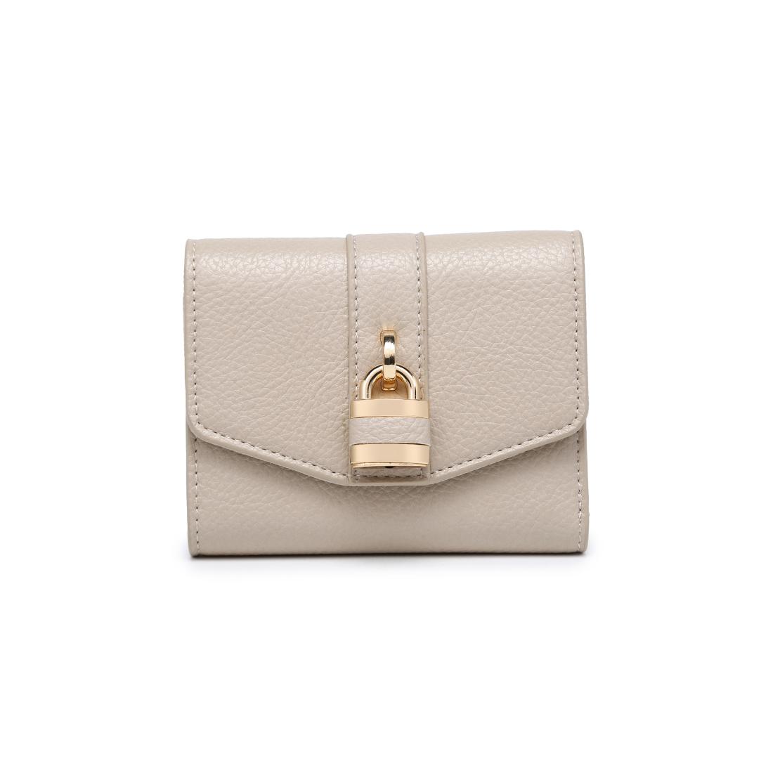 Woman wearing Oatmilk Urban Expressions Andie Wallet 840504208119 View 5 | Oatmilk