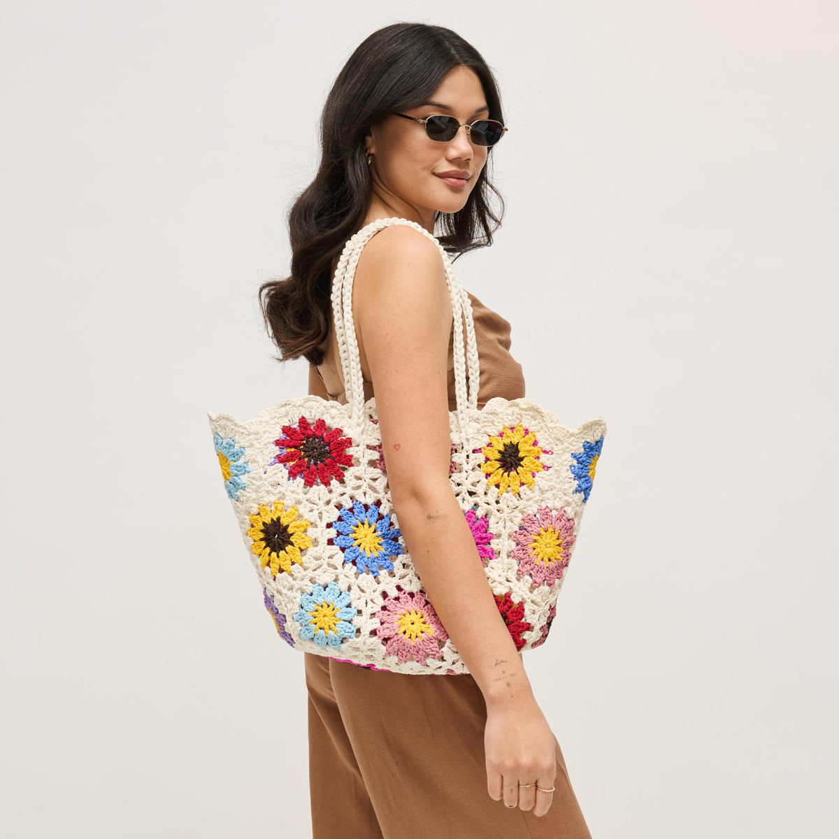 Woman wearing Multi Urban Expressions River Tote 840504204975 View 3 | Multi