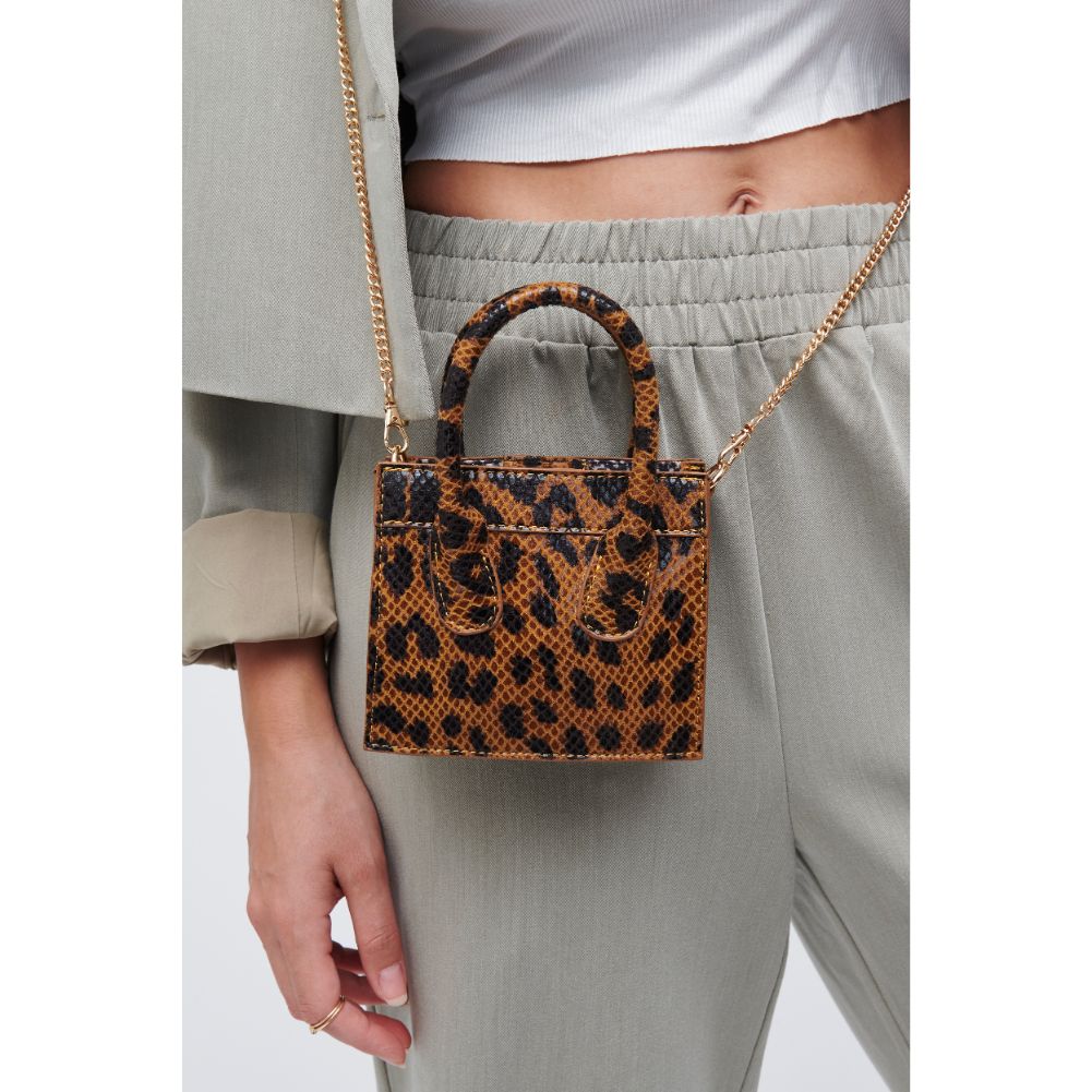 Woman wearing Leopard Urban Expressions Daria - Leopard Crossbody 818209011204 View 1 | Leopard