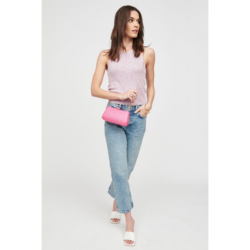 Woman wearing Flamingo Urban Expressions Winona Minaudiere 818209019088 View 3 | Flamingo