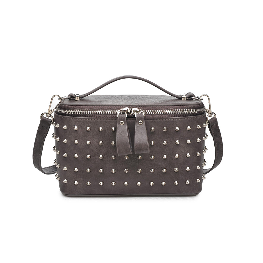 Woman wearing Gunmetal Urban Expressions Lynx Crossbody NA-840611154026 View 5 | Gunmetal