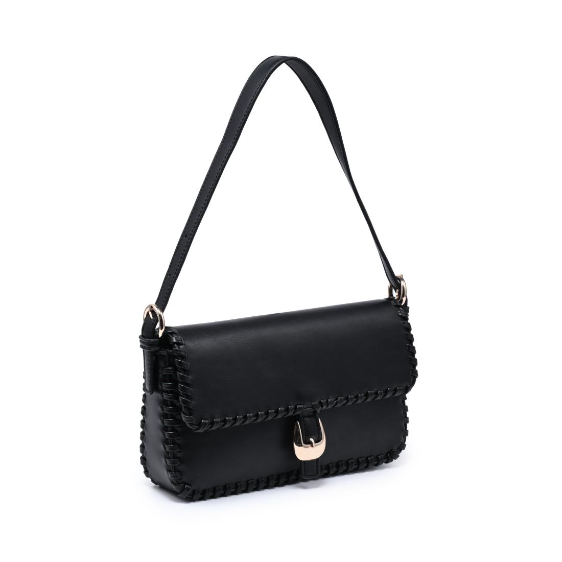 Urban Expressions Gloria - Whipstitch Shoulder Bag 840504216459 View 2 | Black