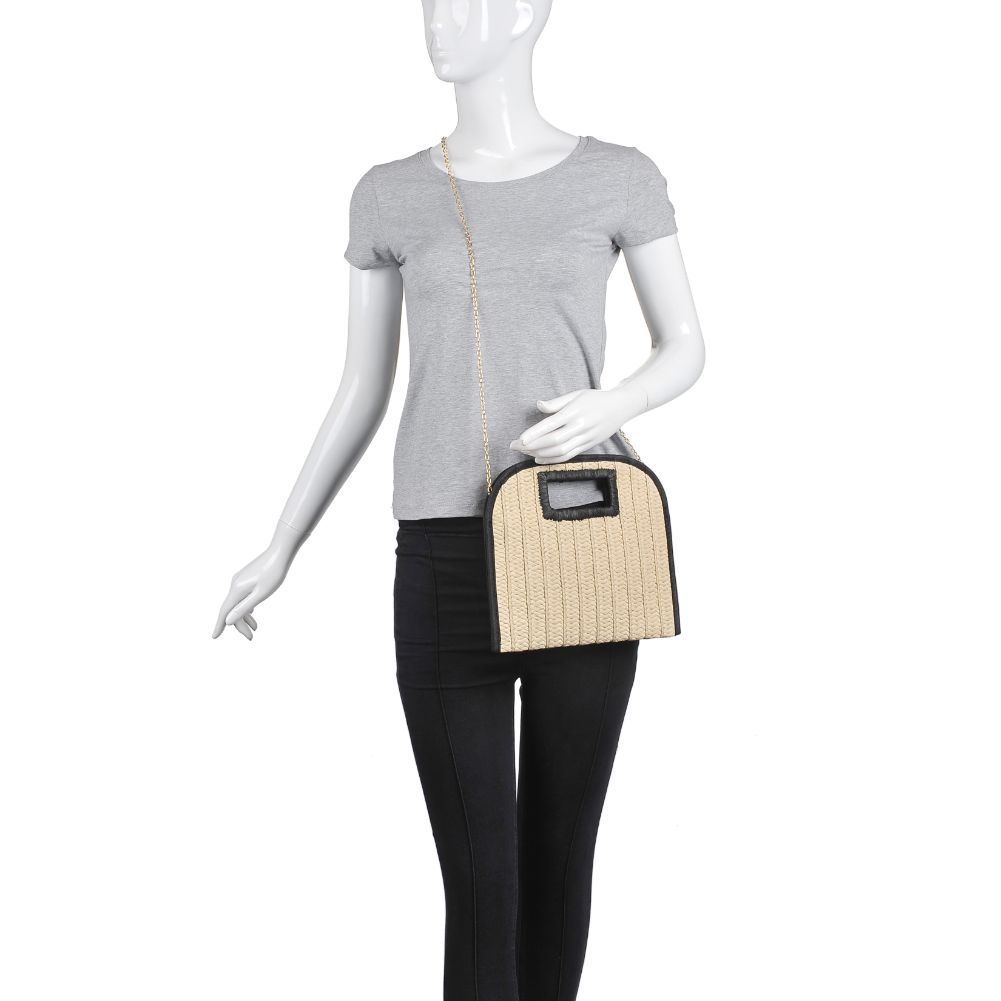 Product Image of Urban Expressions Lara Clutch 840611171924 View 5 | Beige Black