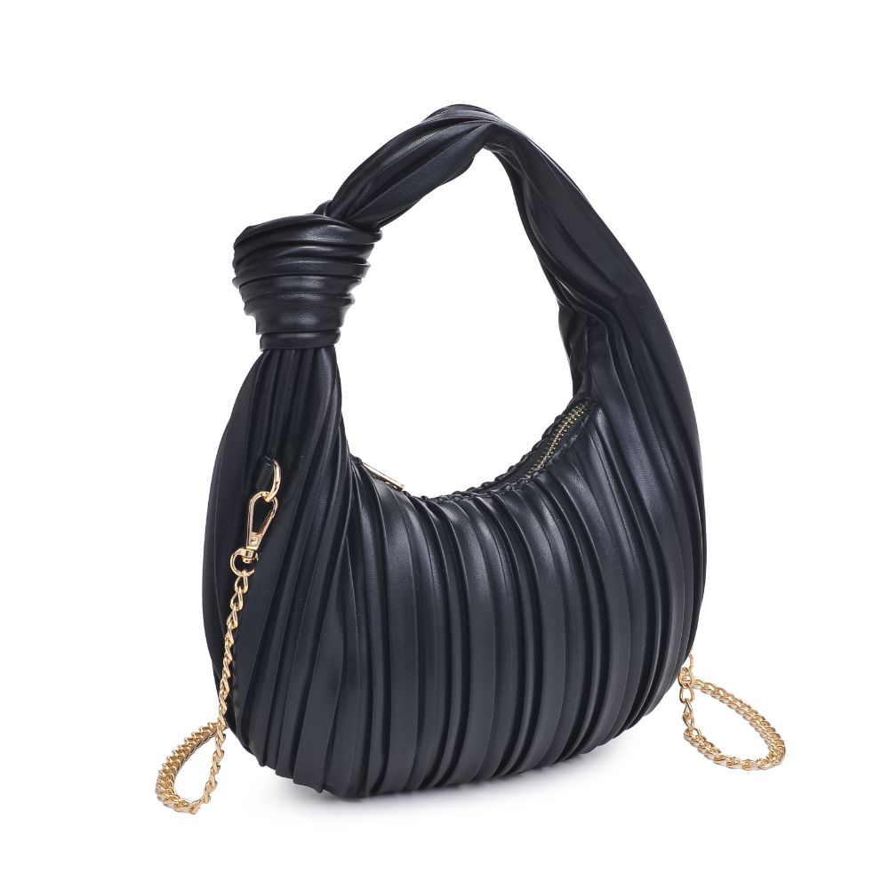 Woman wearing Black Urban Expressions Fawna  - Pleated Crossbody 840611106377 View 6 | Black
