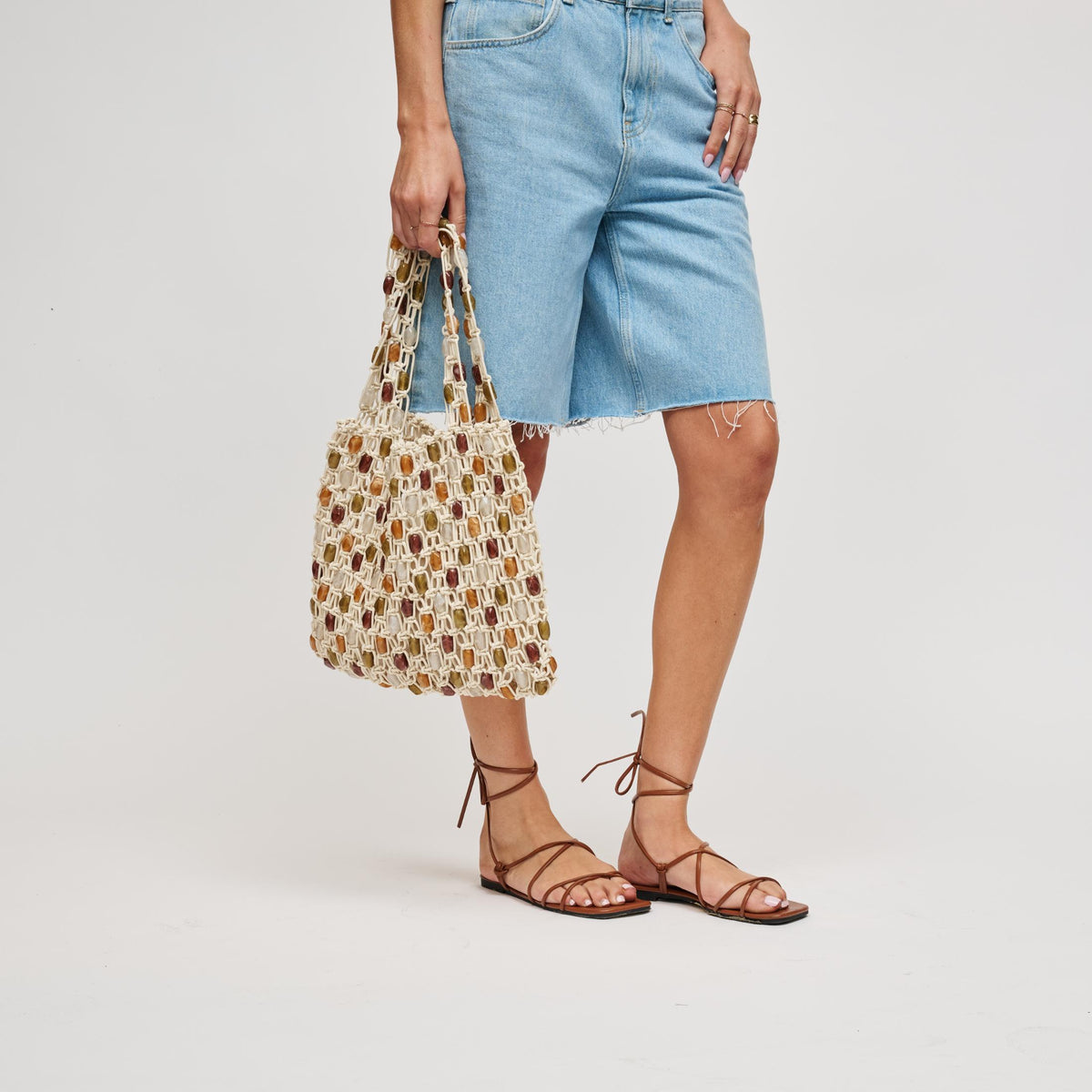 Woman wearing Multi Urban Expressions Asher Tote 840504205385 View 3 | Multi