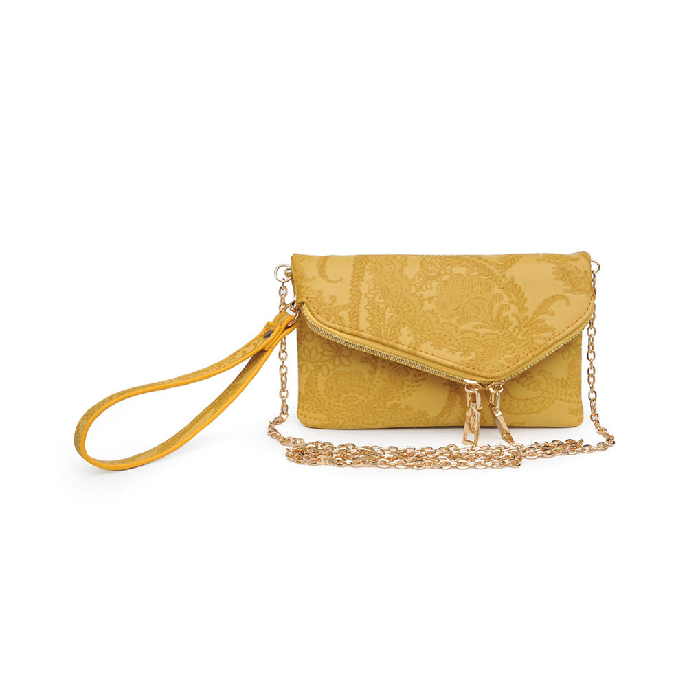 Product Image of Urban Expressions Lucy Floral Wristlet NA-840611151513 View 1 | Mustard