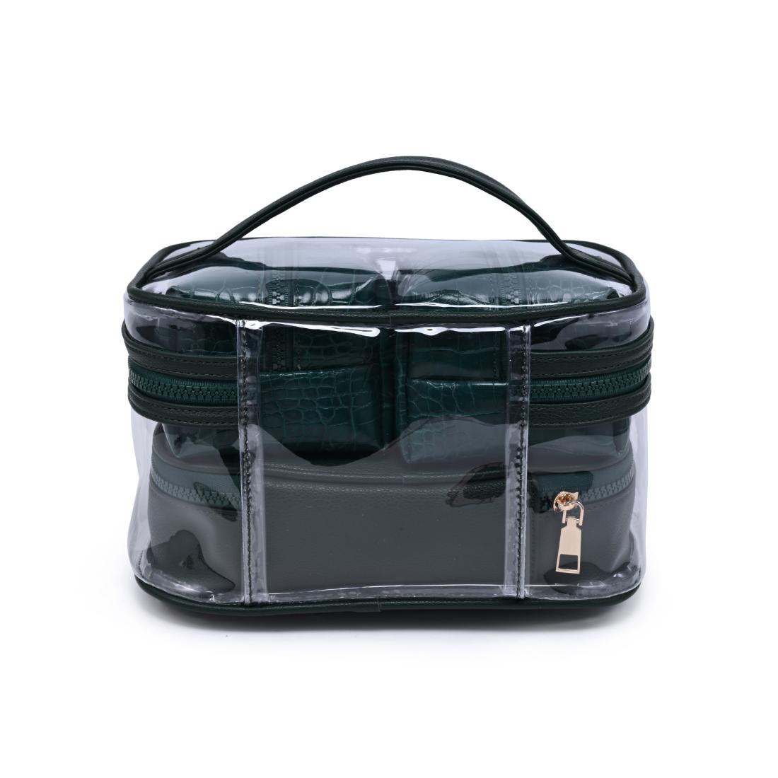Urban Essentials Croc Chic - 4 Piece Train Case Set 840504215728 View 7 | Emerald