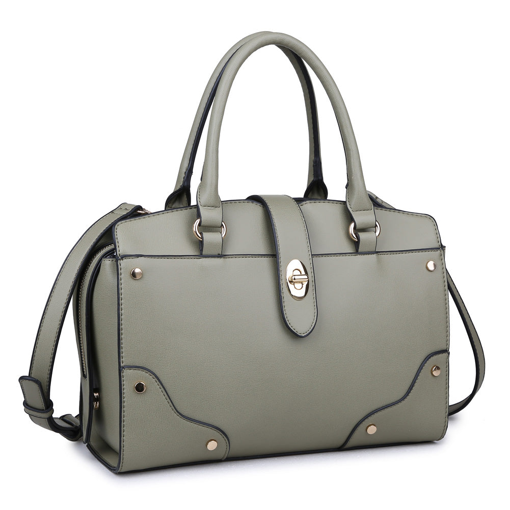 Product Image of Urban Expressions Cleo Satchel NA-840611149473 View 2 | Olive