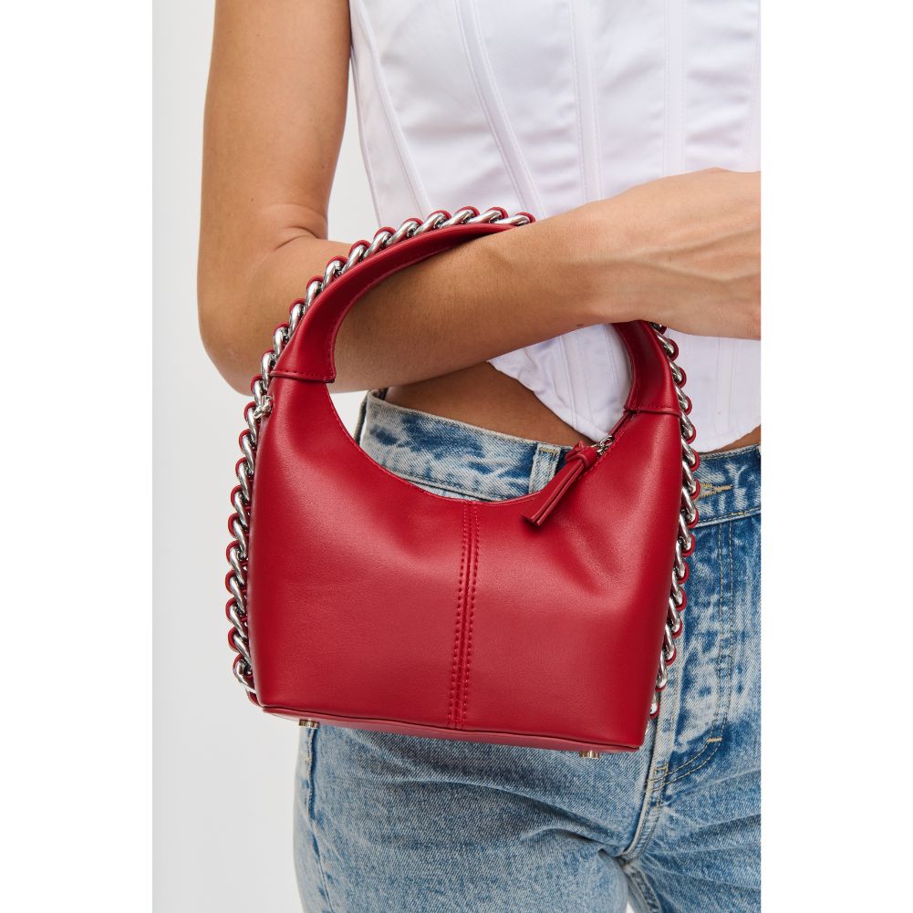 Woman wearing Red Urban Expressions Lita Crossbody 840611114006 View 1 | Red