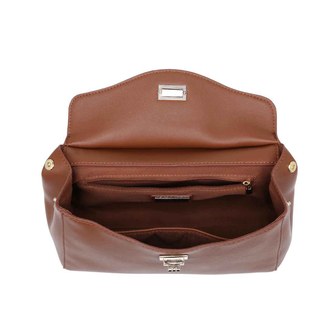 Woman wearing Chocolate Urban Expressions Liza Crossbody 840504208270 View 9 | Chocolate