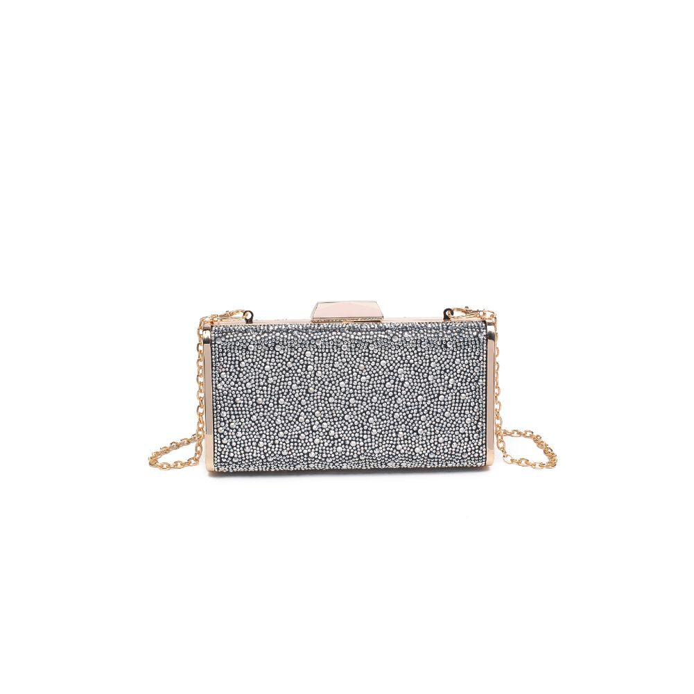 Product Image of Urban Expressions Madelyn Evening Bag 840611118813 View 5 | Black Silver
