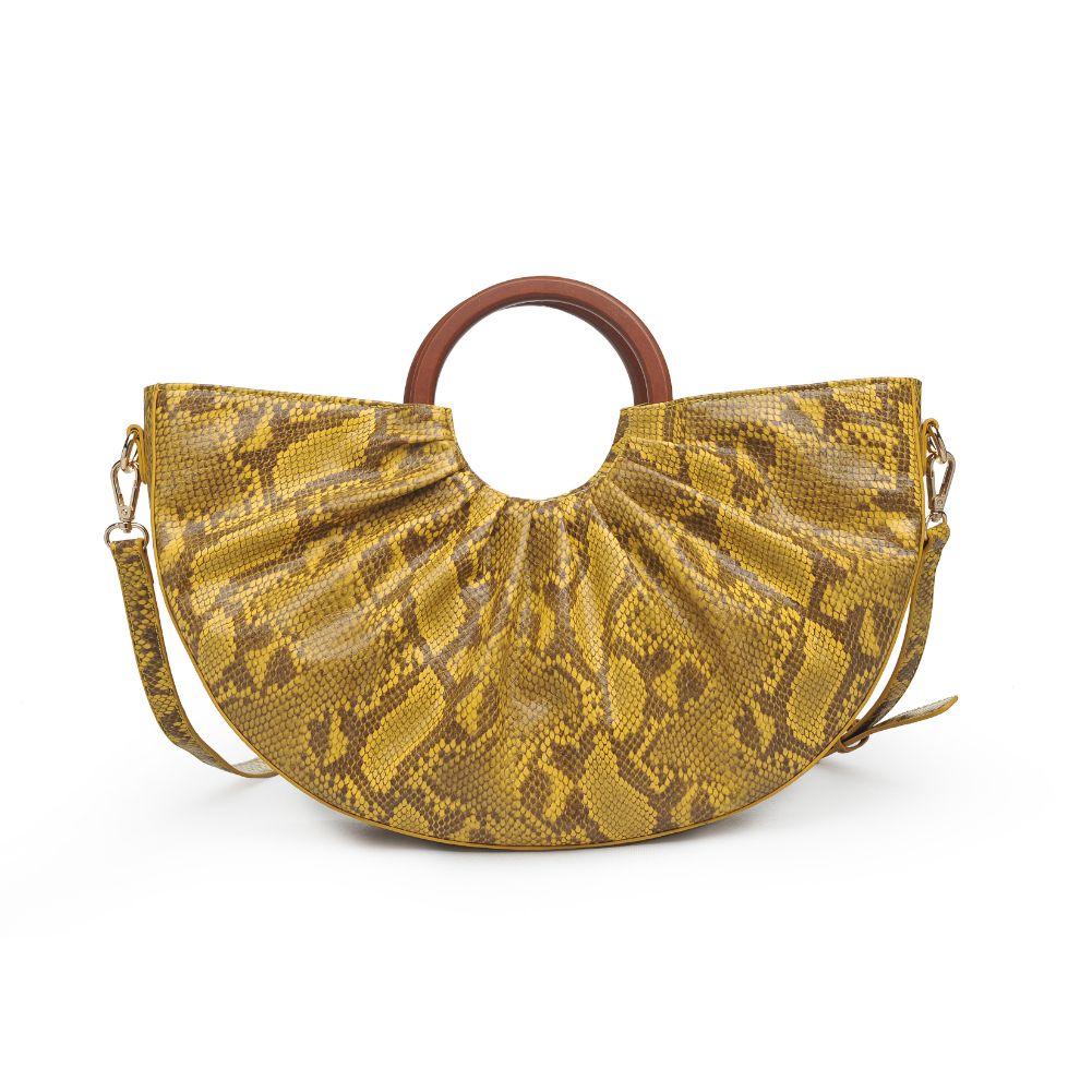 Product Image of Urban Expressions Moon Satchel 840611172655 View 5 | Mustard