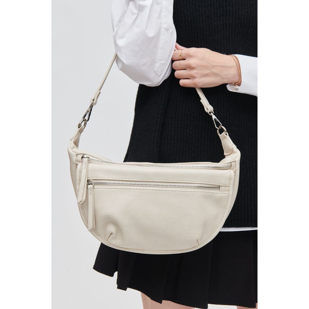 Woman wearing Bone Urban Expressions Tessie Belt Bag 840611111449 View 4 | Bone