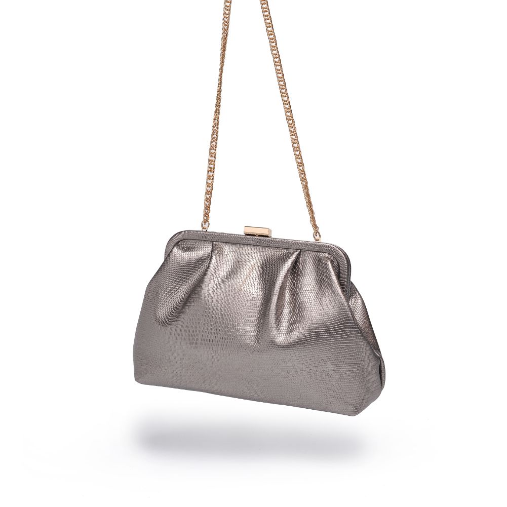 Product Image of Urban Expressions Margie Clutch 840611174888 View 5 | Pewter