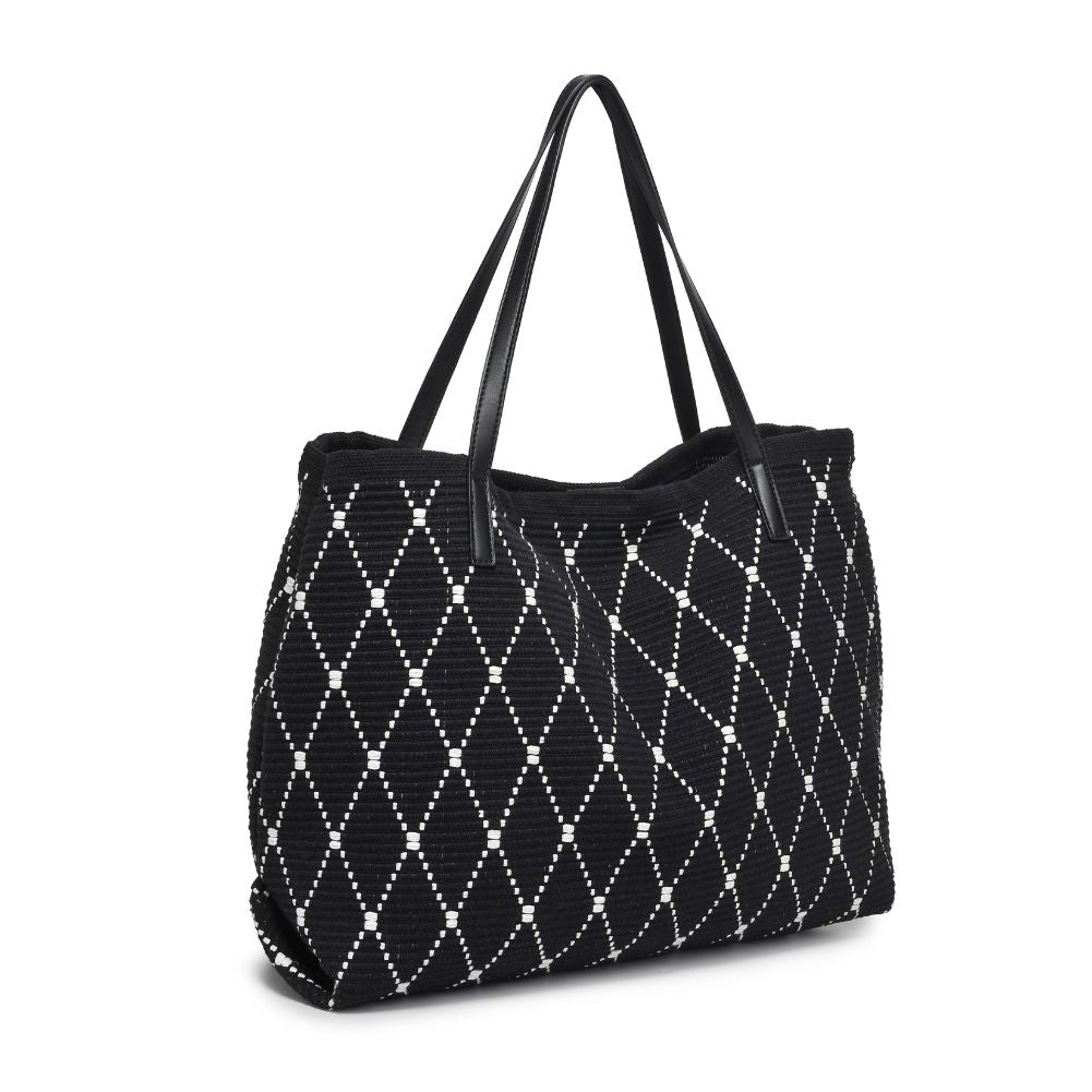 Product Image of Urban Expressions Pauline Tote 818209017954 View 6 | Black White