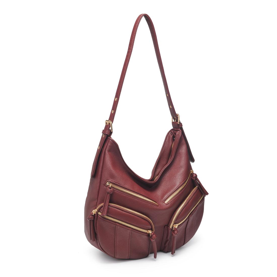 Product Image of Urban Expressions Christine Hobo 840611198952 View 2 | Burgundy
