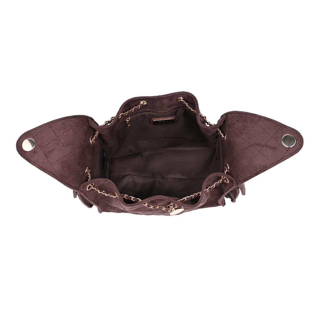 Urban Expressions Willow - Quilted Faux Suede Hobo 840504214189 View 4 | Chocolate