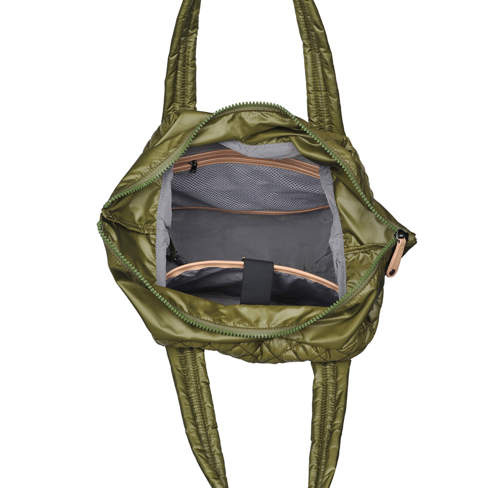 Woman wearing Olive Urban Expressions Breakaway Tote 840611148940 View 9 | Olive