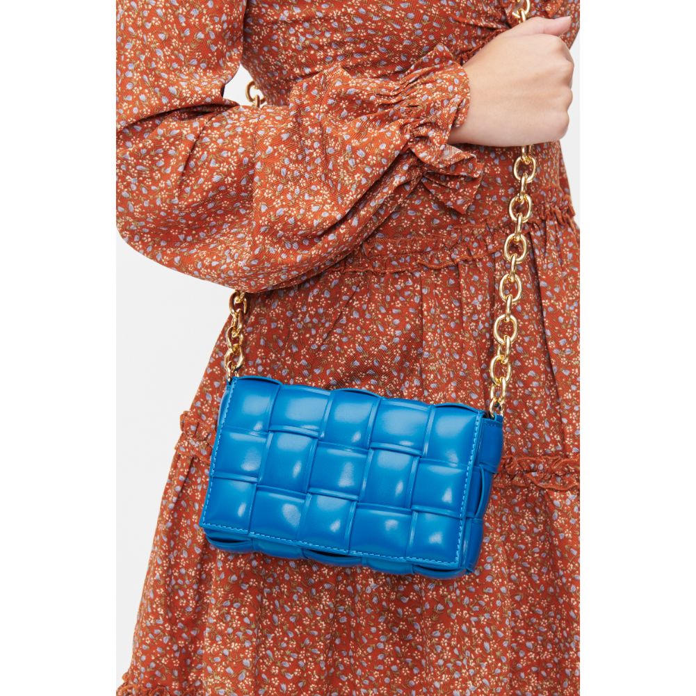Woman wearing Denim Urban Expressions Holden Crossbody 840611101280 View 1 | Denim