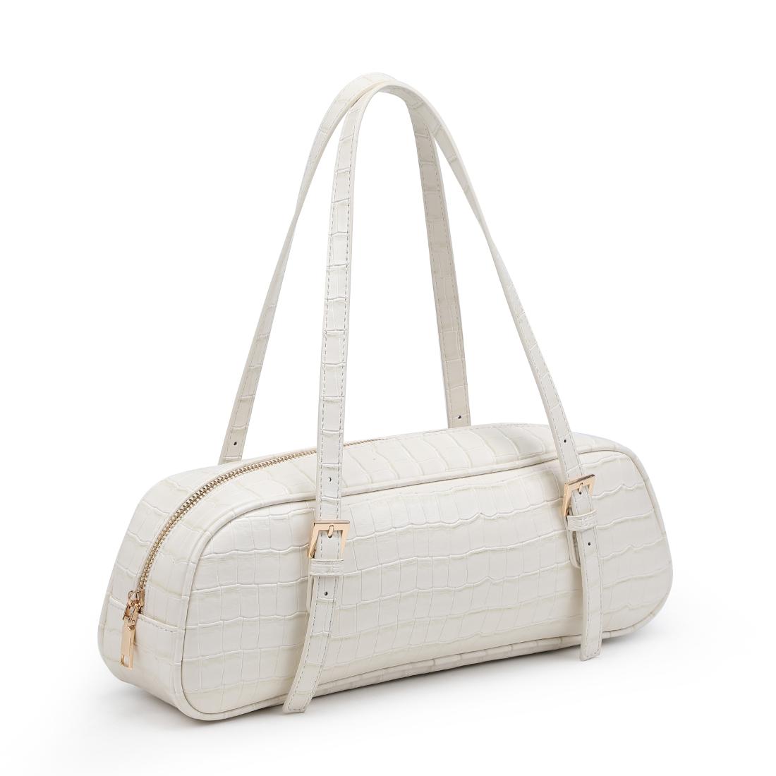 Woman wearing Ivory Urban Expressions Athena Shoulder Bag 840504206177 View 6 | Ivory