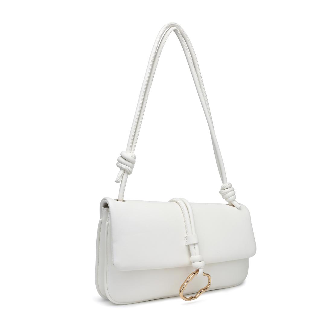Woman wearing White Urban Expressions Belina Crossbody 840504206535 View 6 | White