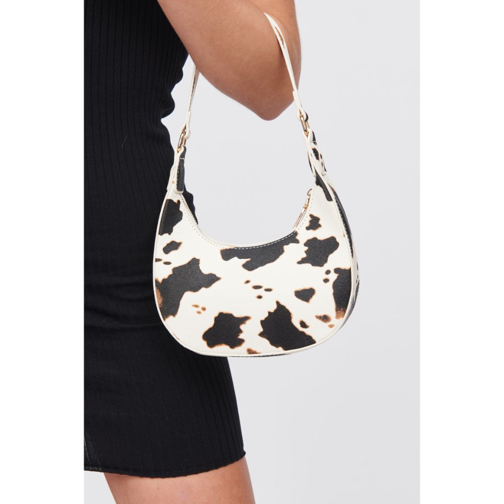 Woman wearing Cow Urban Expressions Betsy Baguette 818209019187 View 4 | Cow