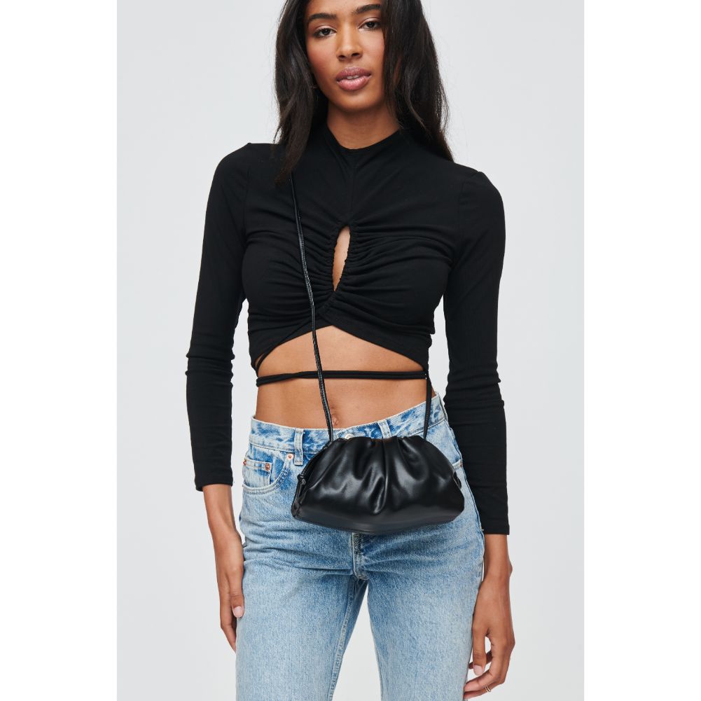 Woman wearing Black Urban Expressions Monica Crossbody 840611104908 View 2 | Black