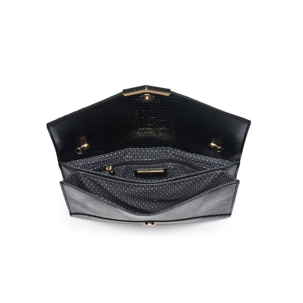 Product Image of Urban Expressions Isabelle Lizard Clutch NA-840611164162 View 4 | Black