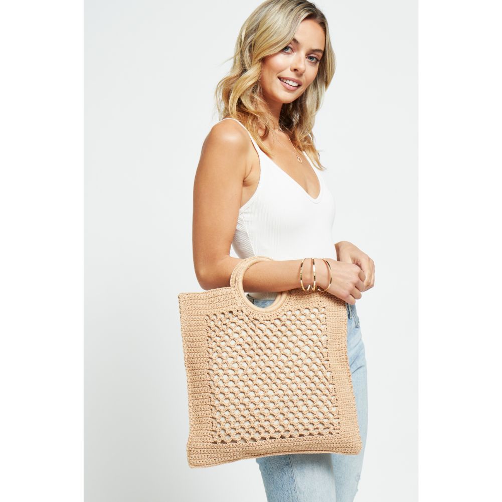 Woman wearing Natural Urban Expressions Bermuda Tote 840611181725 View 2 | Natural