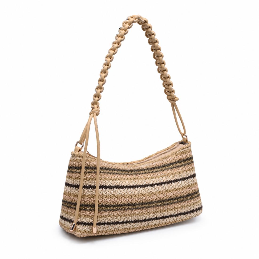 Urban Expressions Braided Luxe - Crochet Shoulder Bag 840504216497 View 2 | Natural