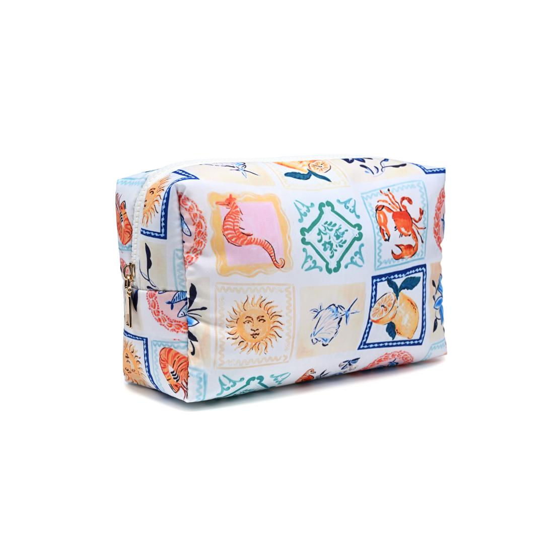 Urban Essentials Amalfi Escape Cosmetic & Travel Organizer Pouch 840504207372 View 6 | Positano