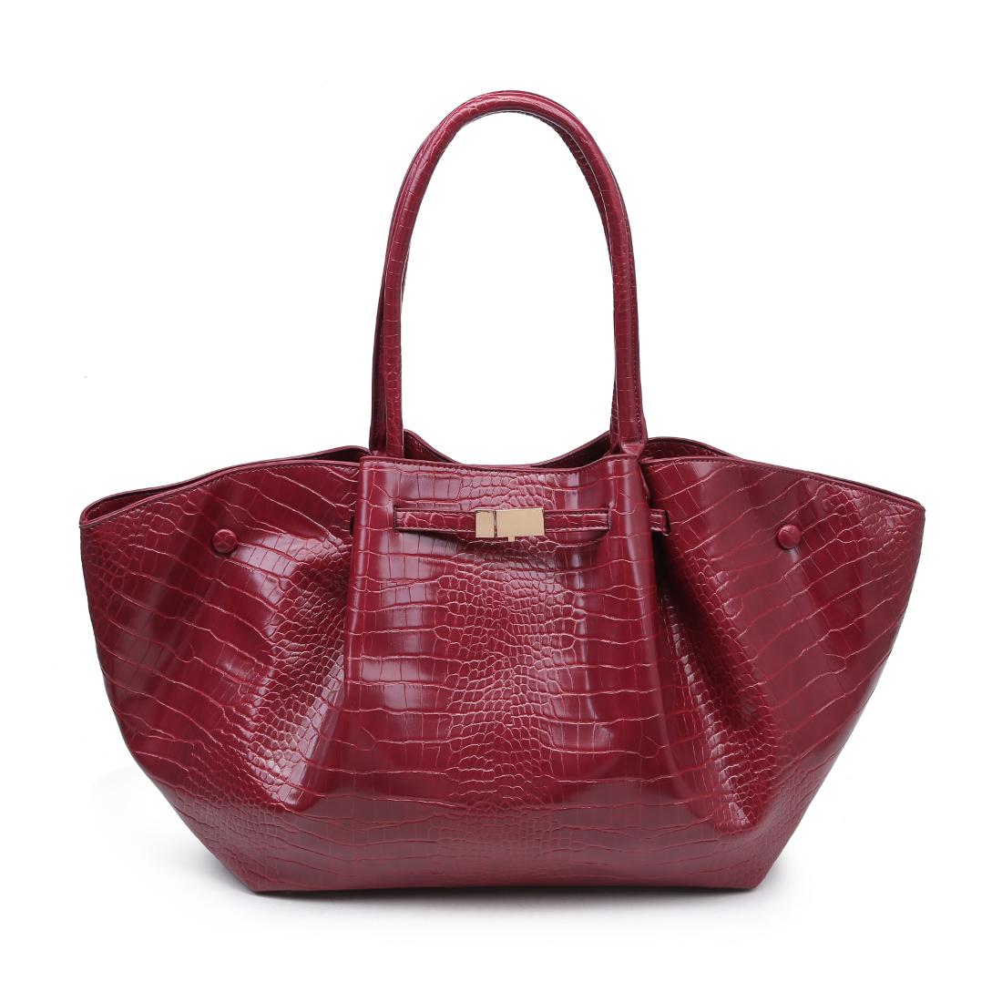 Urban Expressions Kaia - Croco Tote 840504210730 View 1 | Wine