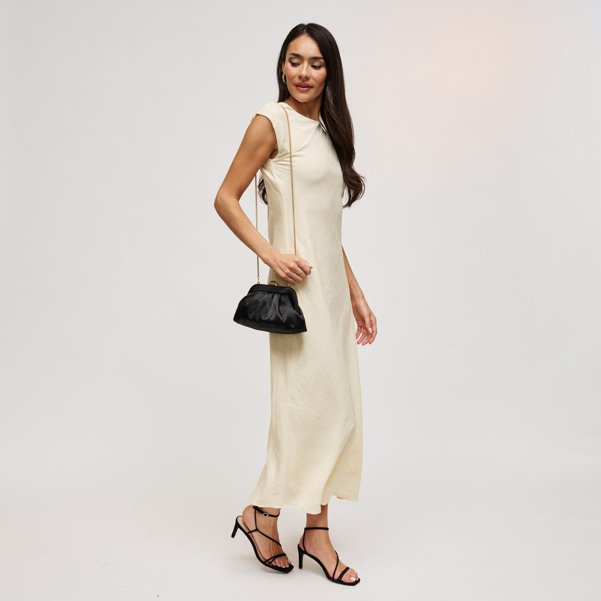 Woman wearing Black Urban Expressions Winter Clutch 840504211706 View 3 | Black