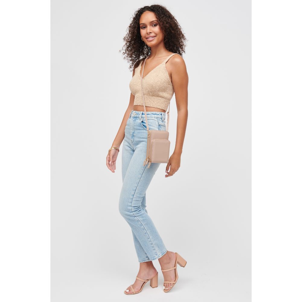 Woman wearing Natural Urban Expressions Jorgie Crossbody 840611182630 View 4 | Natural