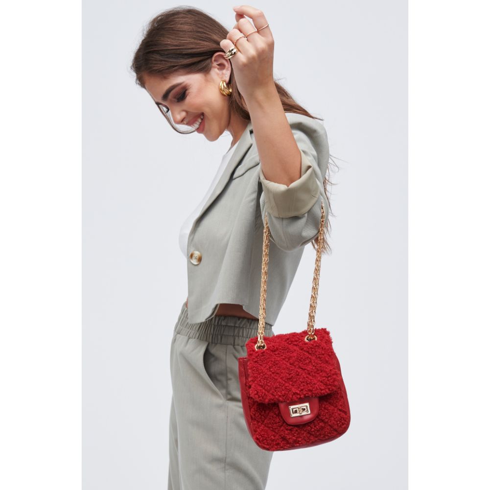 Woman wearing Berry Urban Expressions Dorper Crossbody 818209010092 View 4 | Berry