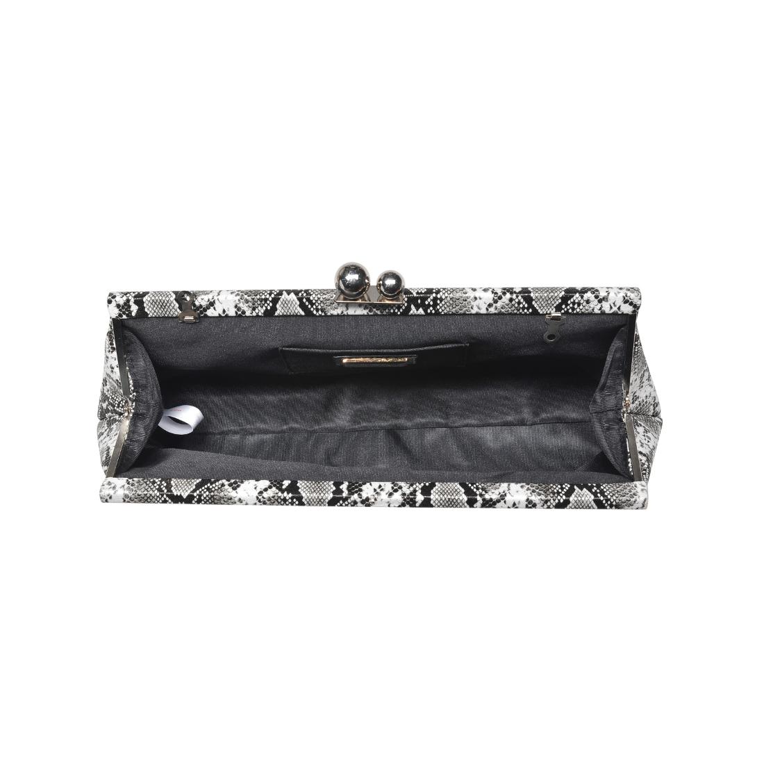 Product Image of Urban Expressions Joplin - Kisslock Clutch 840504200779 View 8 | Black White