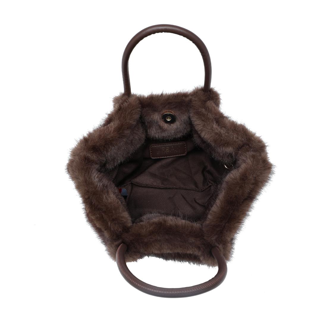 Urban Expressions Frostine - Faux Fur Crossbody 840504211096 View 4 | French Roast