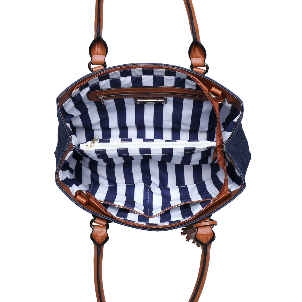 Product Image of Urban Expressions Saint Lucia Satchel NA-840611141187 View 4 | Dark Denim