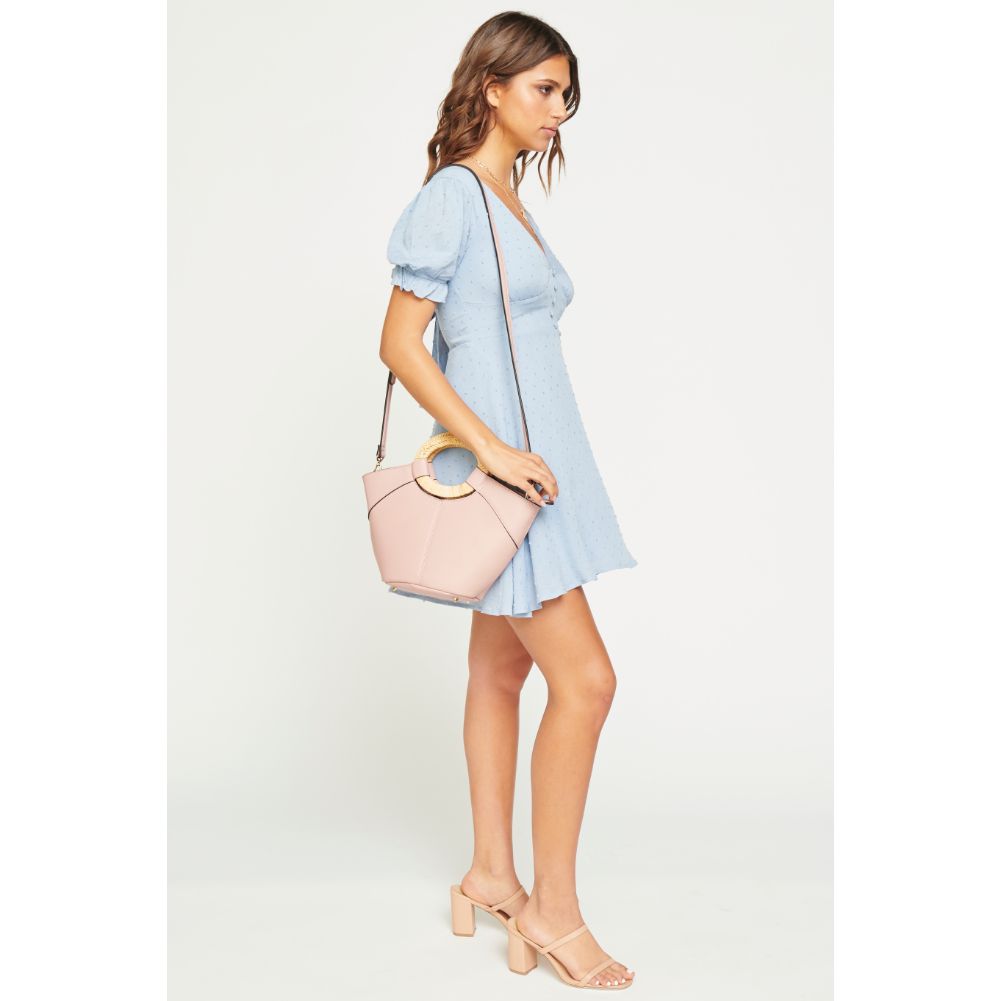 Woman wearing Blush Urban Expressions Zadar Top Handle 840611168948 View 3 | Blush