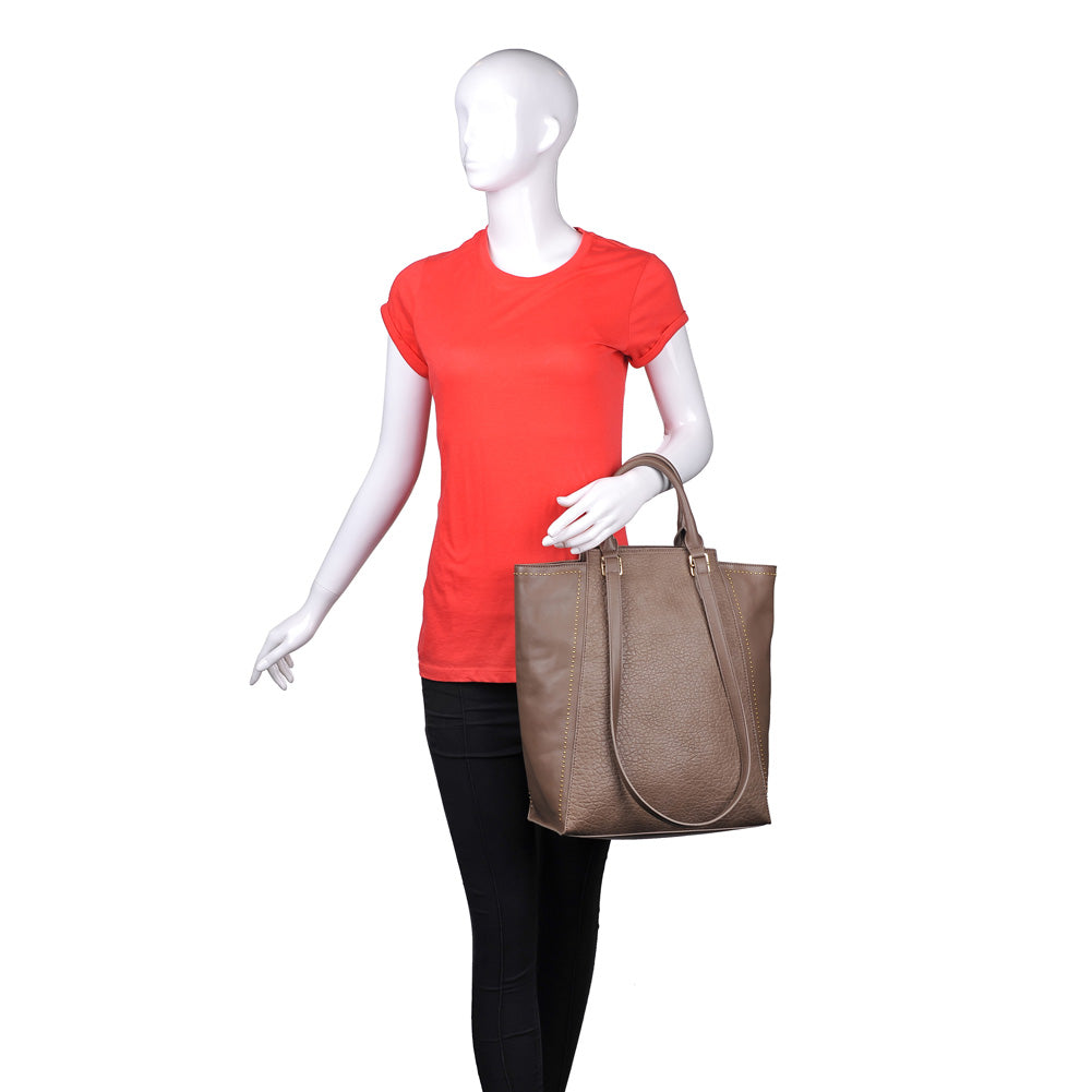Product Image of Urban Expressions Memphis Tote NA-840611153876 View 5 | Taupe