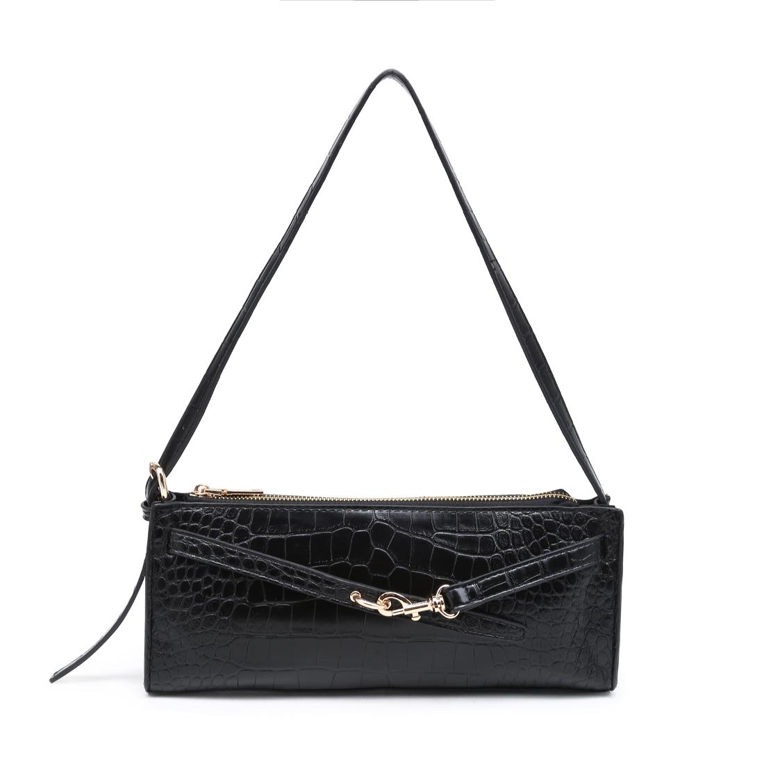 Urban Expressions Yaretzi - Croco Shoulder Bag 840504211041 View 1 | Black Croc