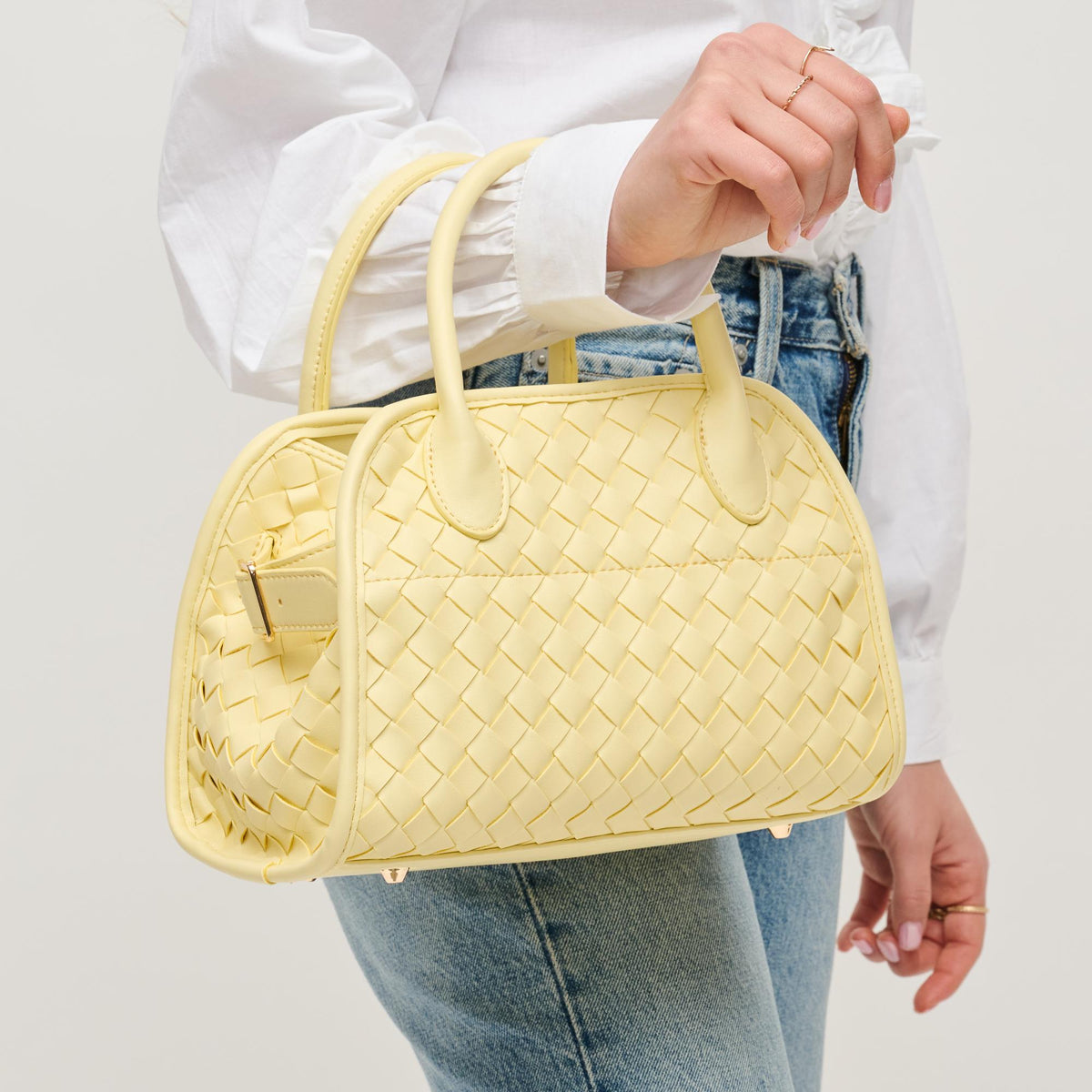 Woman wearing Butter Urban Expressions Kristie Crossbody 840611144935 View 4 | Butter