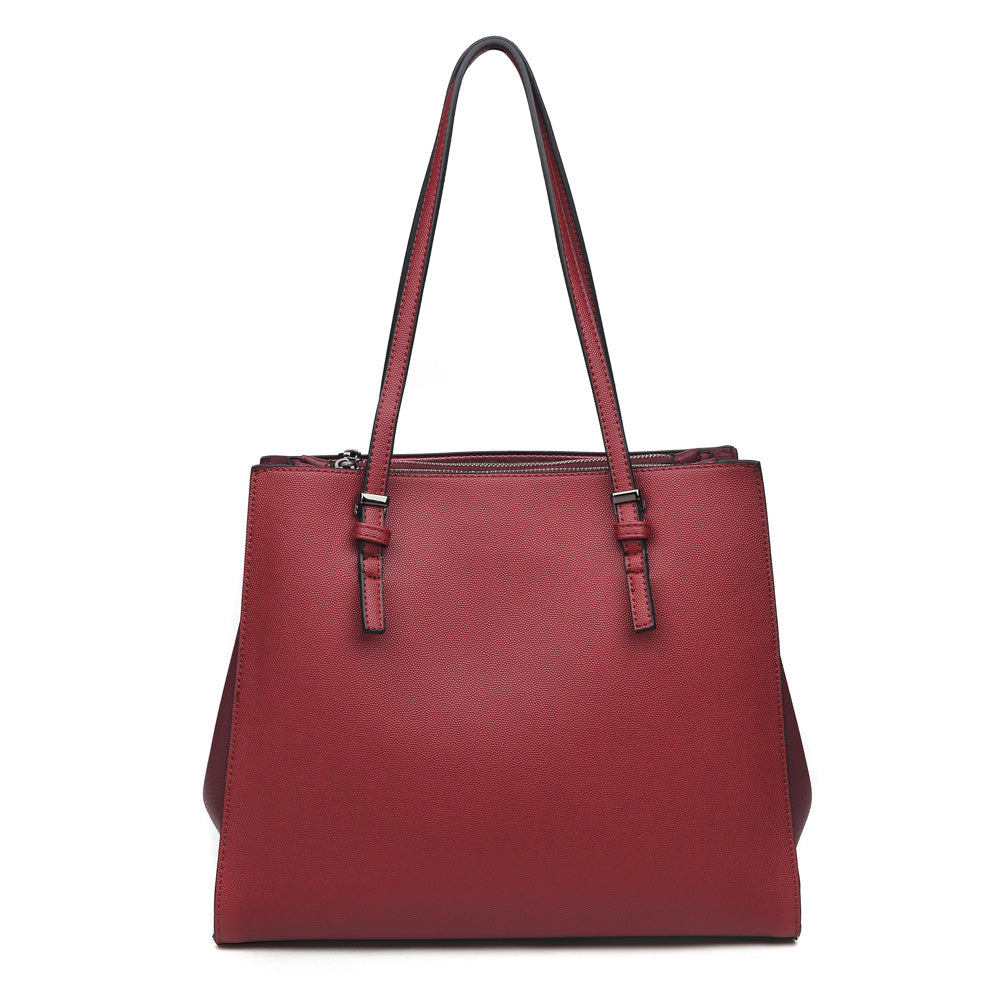 Product Image of Urban Expressions Tia Tote NA-840611150059 View 1 | Burgundy