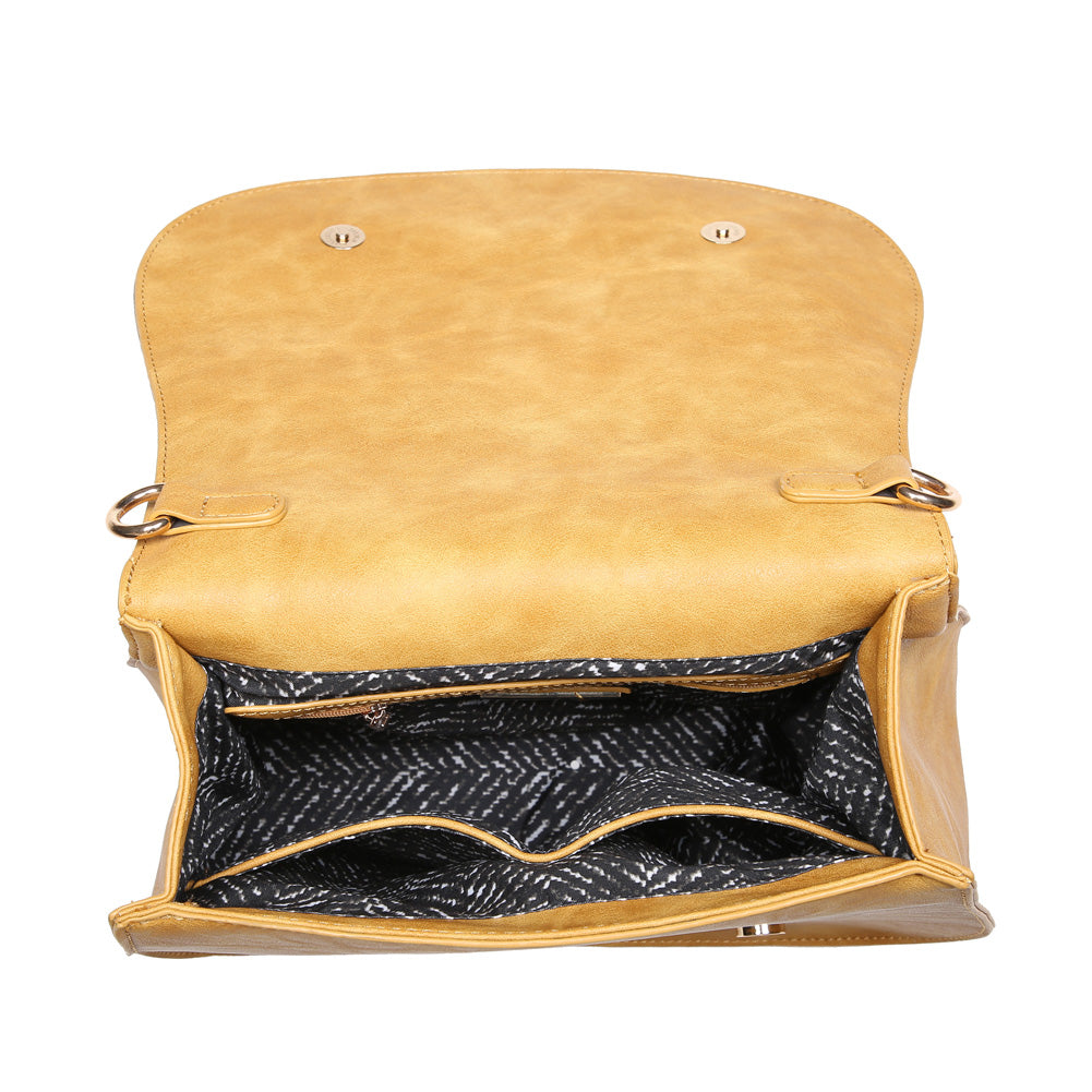 Product Image of Urban Expressions Khloe Crossbody 840611151933 View 4 | Mustard