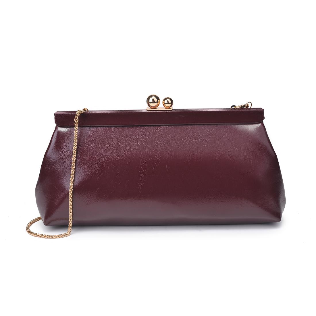 Product Image of Urban Expressions Joplin - Kisslock Clutch 840504200793 View 5 | Burgundy