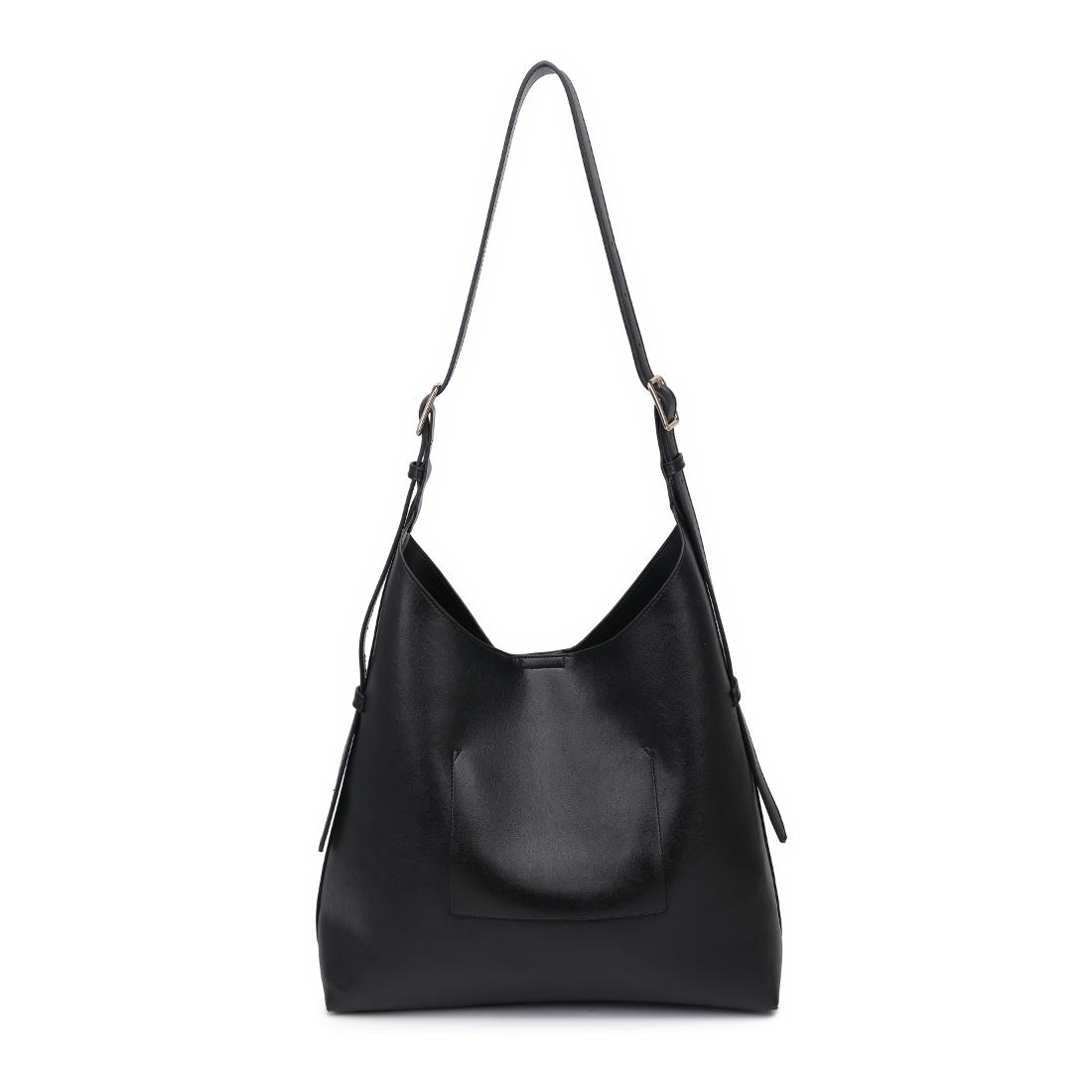 Woman wearing Black Urban Expressions Maria Hobo 840504206252 View 7 | Black