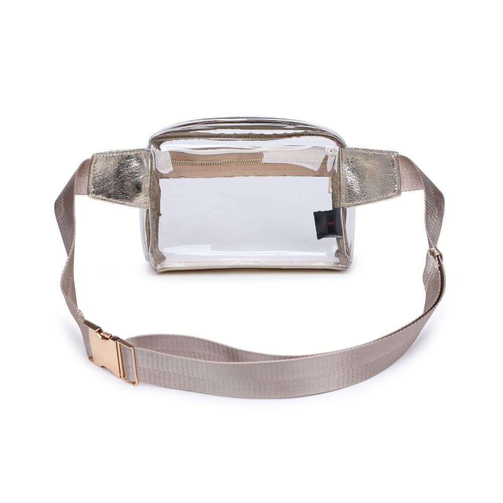 Woman wearing Gold Urban Expressions Air Belt Bag 840611120793 View 7 | Gold